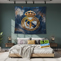 Real Madrid Rug Real Madrid CF Tapestry: Real Madrid Custom Logo