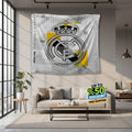 Real Madrid Rug Real Madrid CF Tapestry: Real Madrid Custom Logo