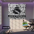 Real Madrid Rug Real Madrid CF Tapestry: Real Madrid Custom Logo