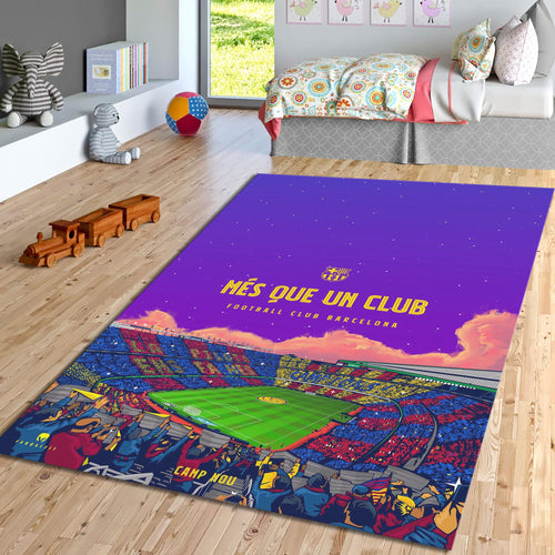 FC Barcelona Rug Barcelona FC Rug Barça Carpet for Fans & Kids