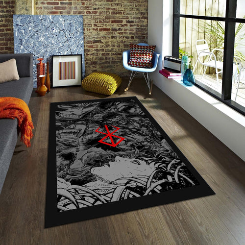 Berserk Rug Anime Rug Gift for Anime Fans Manga Rug Anime Decor