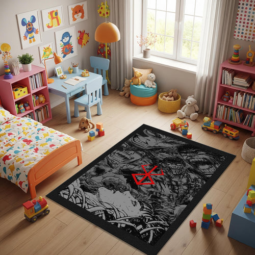 Berserk Rug Anime Rug Gift for Anime Fans Manga Rug Anime Decor
