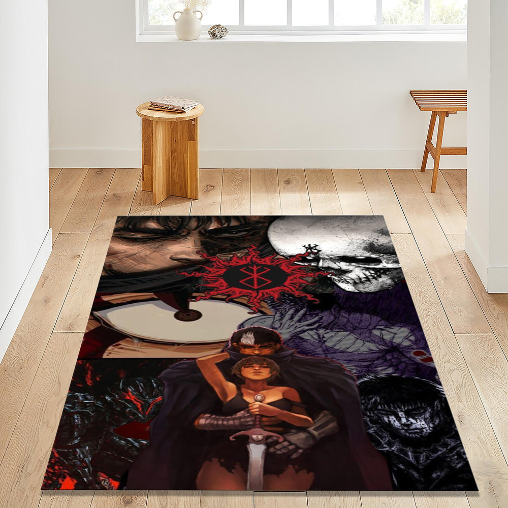 Berserk Rug Anime Rug anime manga cover Manga Rug Anime Decor