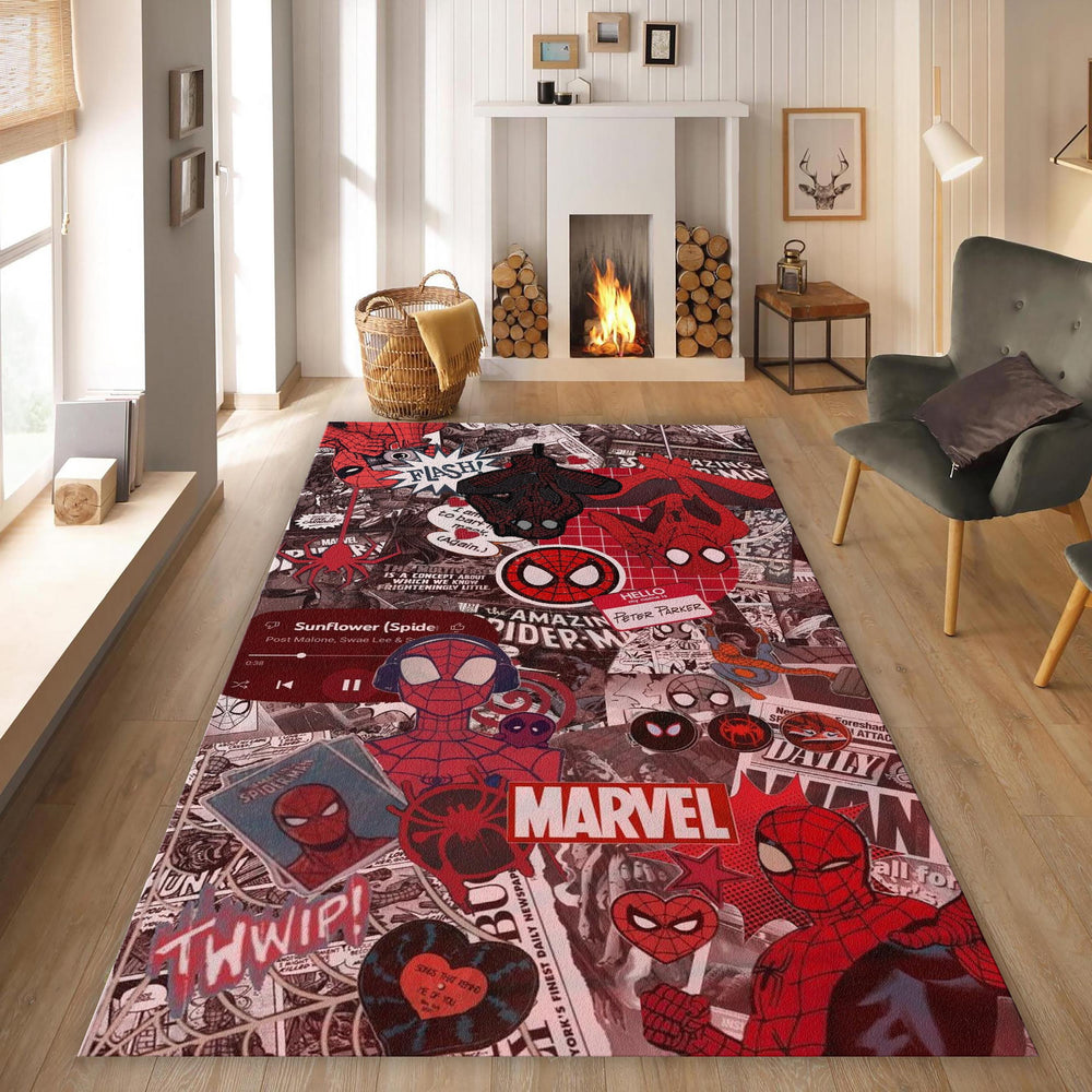 Spiderman Comic Book Rug, Spiderman Rug