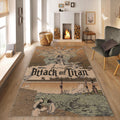 Ataack On Titan Rug, Anime Rug