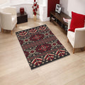 Slavic Folk Art Rug, Traditional Abstract Design, Non-Slip