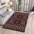 Slavic Folk Art Rug, Traditional Abstract Design, Non-Slip