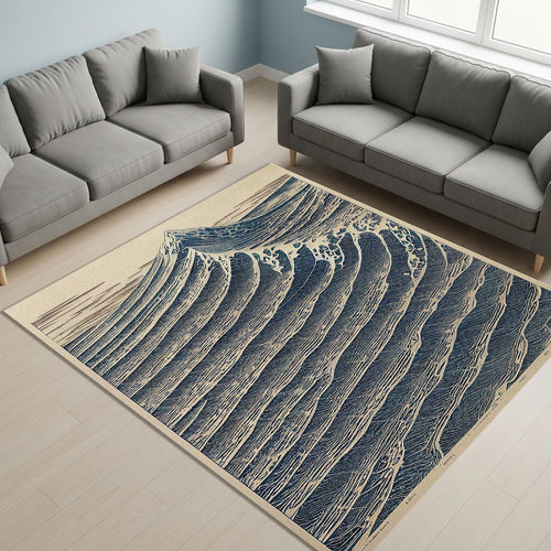 The Great Wave Rug, Fabulous Art Rug, Bohemian rug, Gothic Mat