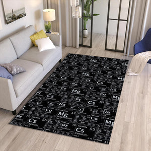 Periodic Table Rug, Chemistry Kids Room Decor, Educational Rug