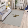Honey Bee Area Rug, Bohemian Honeycomb Runner, Custom Art Decor