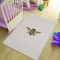 Honey Bee Area Rug, Bohemian Honeycomb Runner, Custom Art Decor