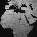 World Map Rug, Montessori Road Map, Fabulous Art Rug, Abstract