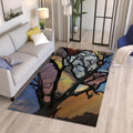 Tree Rug, Multicolored Rug, Fabulous Art Rug, Bohemian rug