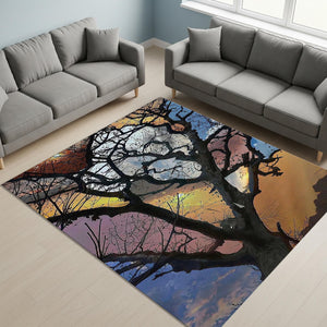 Tree Rug, Multicolored Rug, Fabulous Art Rug, Bohemian rug