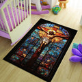 Jesus Rug, Christian Prayer Rug, Christian Rug, Jesus Theme Rug