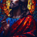 Jesus Rug, Christian Prayer Rug, Christian Rug, Jesus Theme Rug