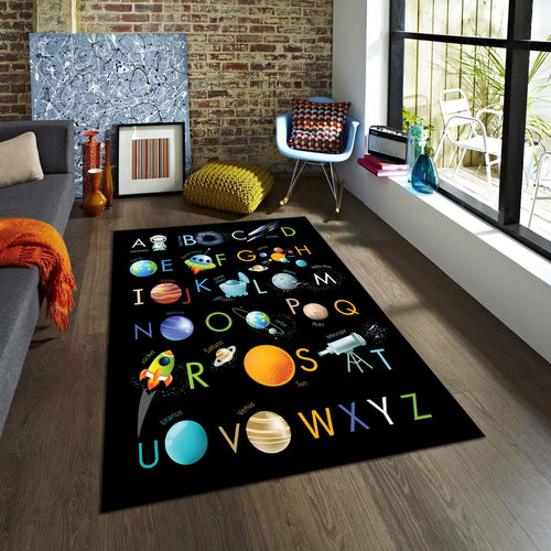 Alphabet Kids Play Rug, Rug For Kids Room, Playground Rug