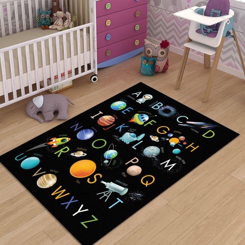 Alphabet Kids Play Rug, Rug For Kids Room, Playground Rug
