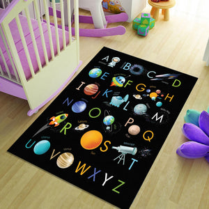 Alphabet Kids Play Rug, Rug For Kids Room, Playground Rug