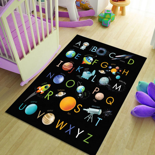 Alphabet Kids Play Rug, Rug For Kids Room, Playground Rug