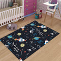 Astronaut Rug: Kids Galaxy Play Mat
