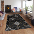 Marble Rug: Modern Living Room Decor