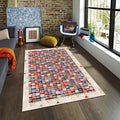 Striped Rug Area Rug, Modern Living Room Decor, Bathroom