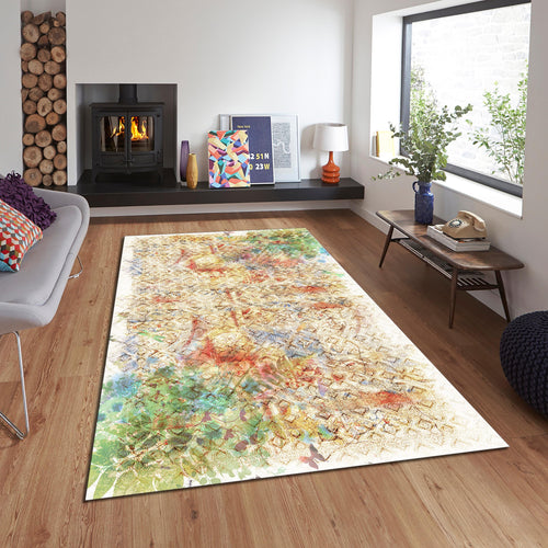 Abstract Rug, Area Rug, Modern Living Room Decor, Bathroom
