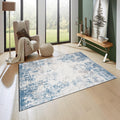 Blue Decor Rug, Abstract Rug, Area Rug, Modern Living Room Decor