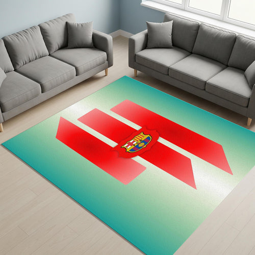 FC Barcelona Rug Football Design Barça Carpet for Fans & Kids