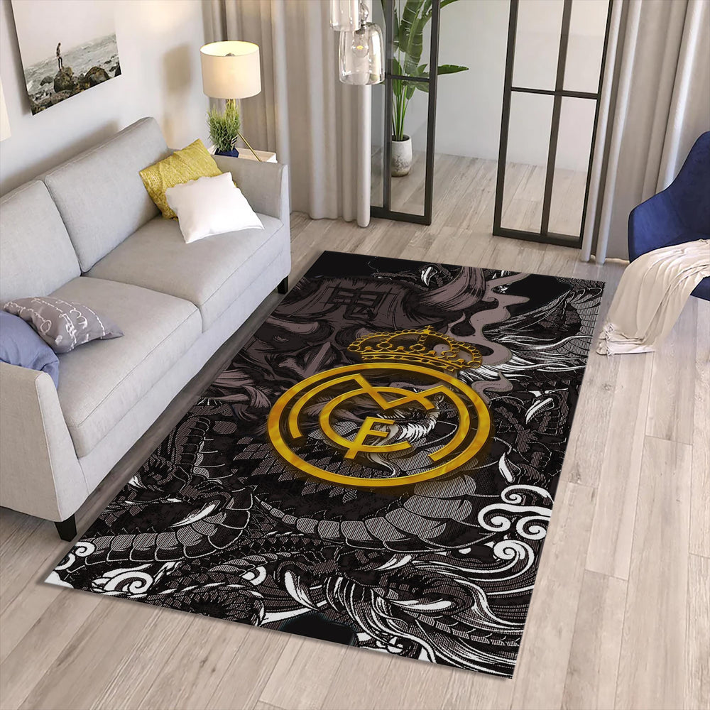 Real Madrid Rug Real Madrid Rug Football Carpet for Garage & Kids
