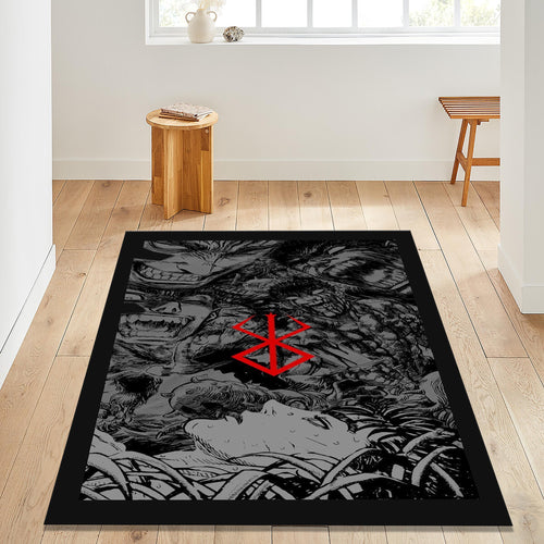 Berserk Rug Anime Rug Gift for Anime Fans Manga Rug Anime Decor