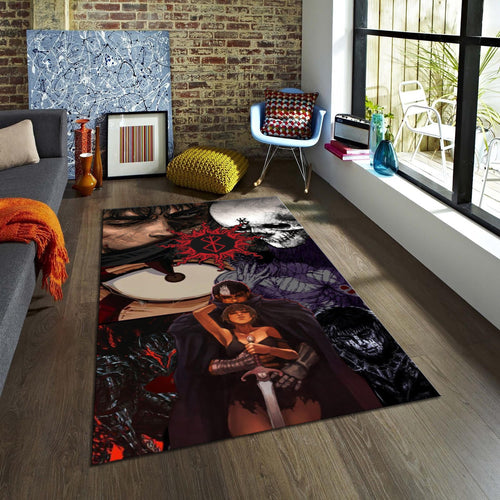Berserk Rug Anime Rug anime manga cover Manga Rug Anime Decor