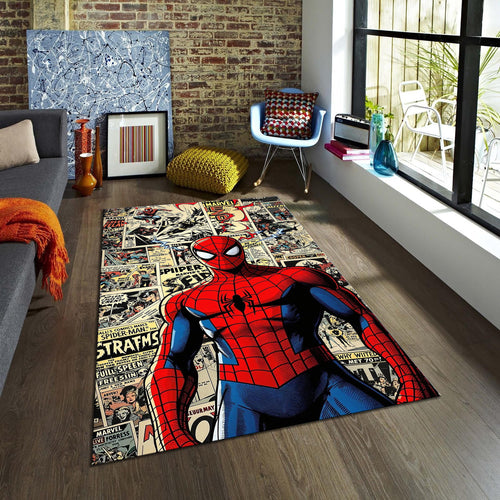 Spiderman Comic Book Rug, Spiderman Rug