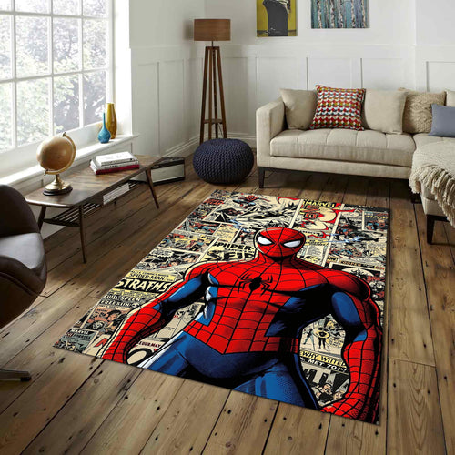 Spiderman Comic Book Rug, Spiderman Rug