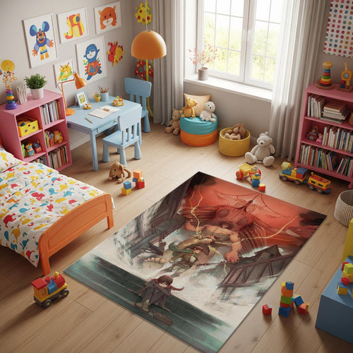 Ataack On Titan Rug, Anime Rug