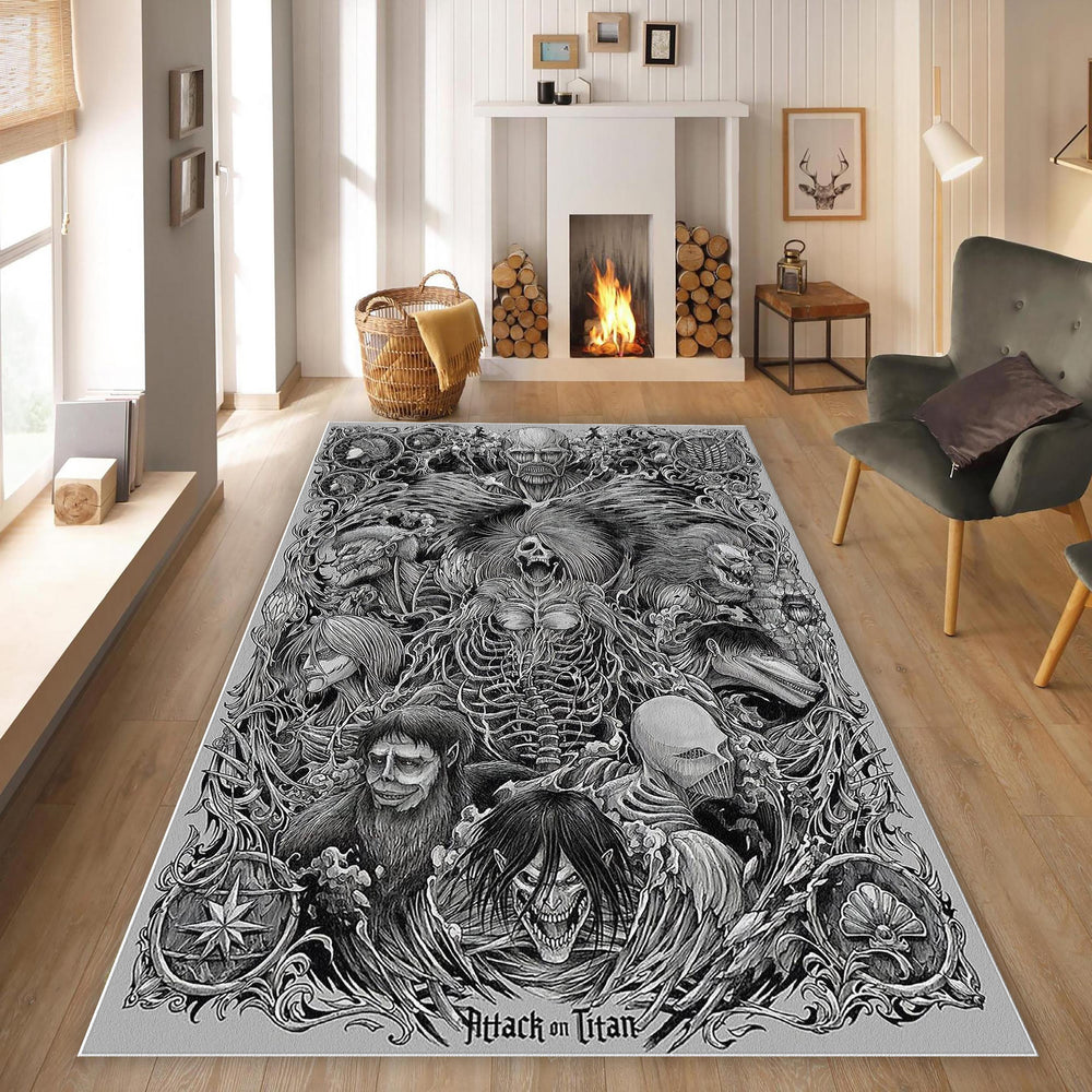 Ataack On Titan Rug, Anime Rug