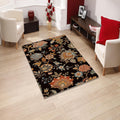 Floral Area Rug, Abstract Design Rug, Non-Slip Rug, Chintz Rug