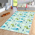 Cartoon Dinosaur Pattern Rug, Kids Playroom Carpet