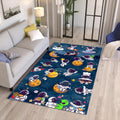 Astronaut Kids Rug, Space Adventure, Nursery Playroom Carpet