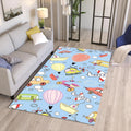 Vehicle Motif Kids Rug, Nursery Play Mat, Custom Design