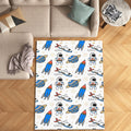 Astronaut Rug, Nursery Design, Kids Room Rug, Nursery Play Mat