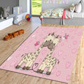 Giraffe Nursery Rug, Kids Room Rug, Nursery Play Mat, Adventure