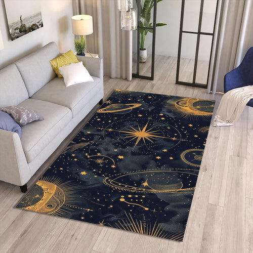 Galaxy Art Rug, Sky Rug, Star Rug, Bohemian rug, Gothic Mat Home