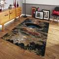Trippy Space Rug, Galaxy Planet Design, Psychedelic Zen Decor