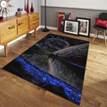 Celestial Galaxy Area Rug, Starry Night Sky, Non-Slip Floor Mat