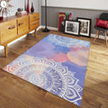 Pastel Mandala Rug, Non-Slip Spiritual Carpet