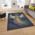 Spiritual Angel Rainbow Area Rug, Zen Room Decor