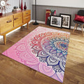 Colorful Mandala Rug, Non-Slip Zen Meditation Carpet