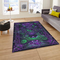 Psychedelic Area Rug, Sacred Geometry, Reiki Room Decor